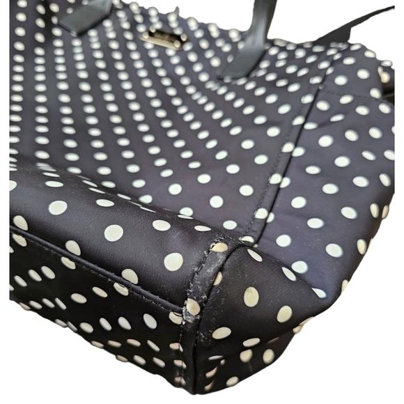 Kate Spade White and Black Polkadot Diaper bag or tote. - Picture 8 of 11